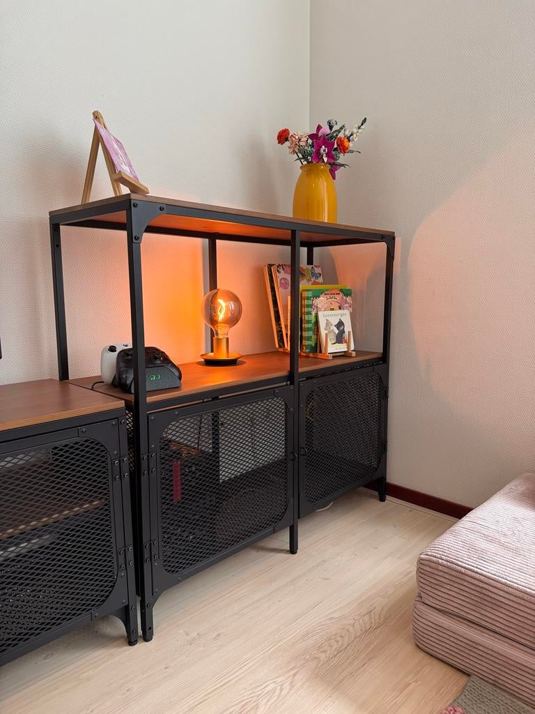 IKEA Fjalbo TV-meubel en opbergcombinatie, Ophalen, Zo goed als nieuw, 200 cm of meer, Minder dan 100 cm
