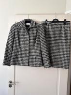 Vintage mantelpak Wim Hemmink - Handmade in Engeland, Maat 38/40 (M), Kostuum of Pak, Zwart, Ophalen of Verzenden