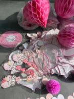 Babyshower feestdecoratie roze: honeycombs, pompoms, Ophalen of Verzenden, Zo goed als nieuw, Versiering, Geboorte of Huwelijk