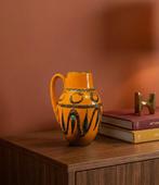 Vintage Scheurich vaas (HKliving stijl), Ophalen of Verzenden, Overige kleuren, Aardewerk of Porselein, Minder dan 50 cm