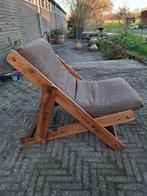 Vintage Ikea Kon Tiki stijl fauteuil, Gebruikt, Bruin, Vintage, Ophalen of Verzenden