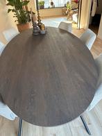 Eettafel ovaal Dana Oak deer brown, Huis en Inrichting, Tafels | Eettafels, Ophalen, 100 tot 150 cm, Metaal, Ovaal