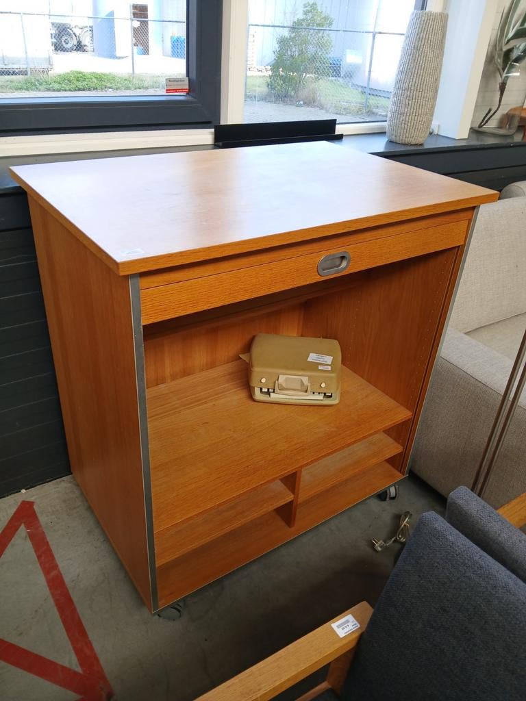 Vintage kantoor roldeurkast - Estafette Harlingen, Ophalen, Gebruikt, 100 tot 150 cm, 5 laden of meer