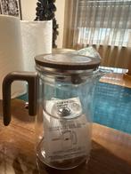 Glazen theepot met houten deksel en handvat nieuw, Ophalen of Verzenden, Nieuw