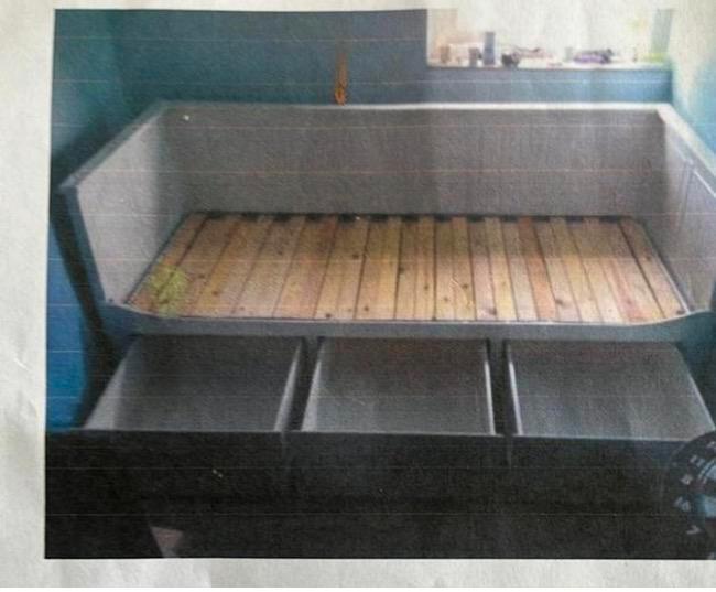 HEMNES Ikea bedbank /zitbank inclusief 3 lades, Huis en Inrichting, Slaapkamer | Bedden, Gebruikt, Tweepersoons, 80 cm, 200 cm