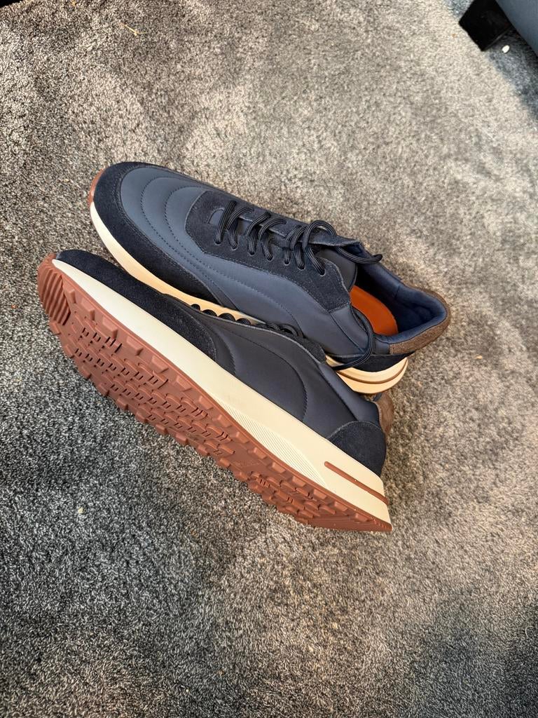 Loro Piana Week End Walk Sneaker - Maat 45 NIEUW, Ophalen of Verzenden, Gedragen, Blauw, Sneakers of Gympen