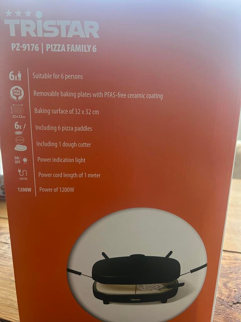 Tristar pizza oven 6p, Ophalen of Verzenden, Zo goed als nieuw, Minder dan 45 cm