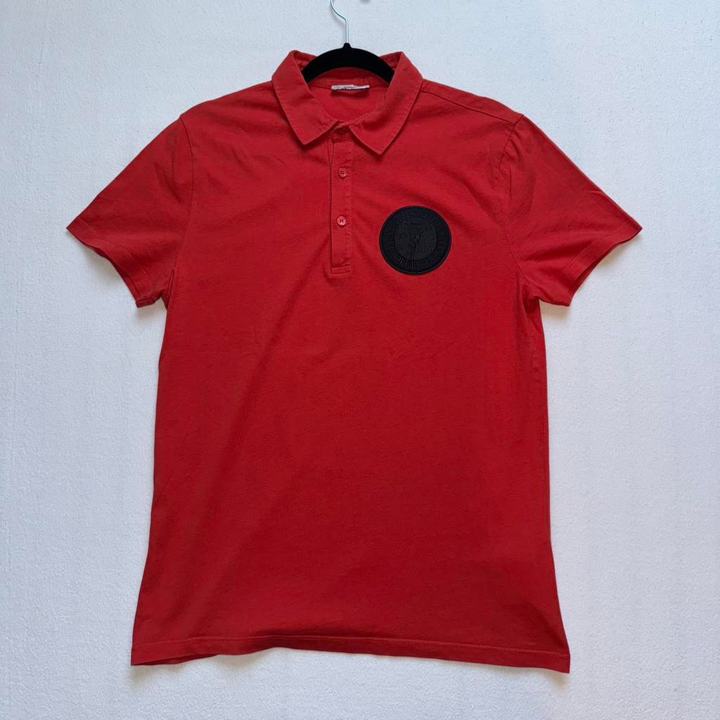 Versace Polo Shirt Maat S, Kleding | Heren, T-shirts, Ophalen of Verzenden, Zo goed als nieuw, Maat 46 (S) of kleiner, Rood