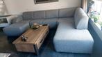 Ruime grijze hoekbank met chaise longue, Ophalen, Modern, Comfortabel, Gebruikt, Hoekbank