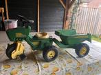 John Deere Trio Trac traptractor met aanhanger, Ophalen of Verzenden, Gebruikt, Trapvoertuig