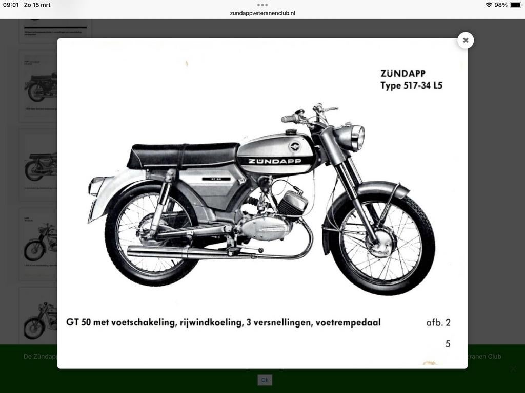 Gevraagd Zundapp boswachter GT50, Ophalen, Gebruikt, Frame