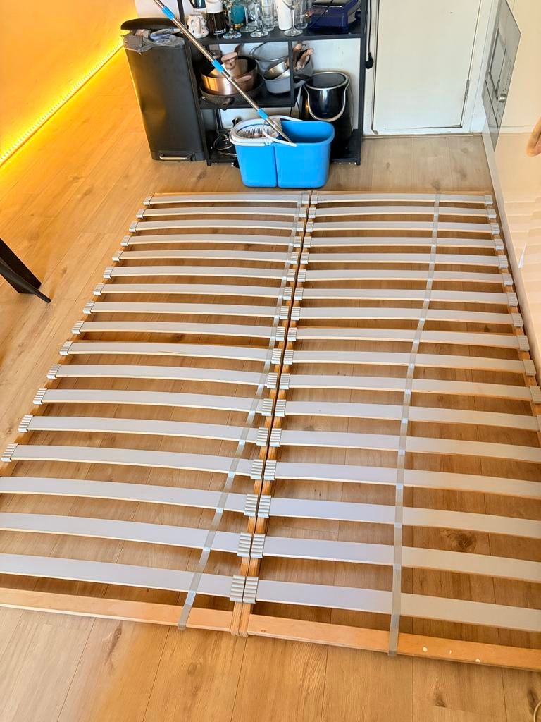 Twee lattenbodems 80x200 (samen 160x200) - Zo goed als nieuw, Huis en Inrichting, Slaapkamer | Matrassen en Bedbodems, Ophalen