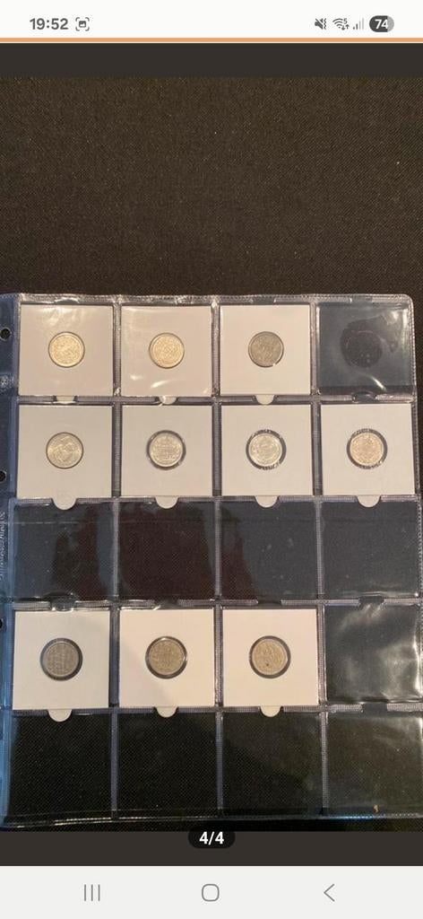 Wilhelmina zilveren 10 cent, Postzegels en Munten, Munten | Nederland, Ophalen of Verzenden, Koningin Wilhelmina, 10 cent, Zilver