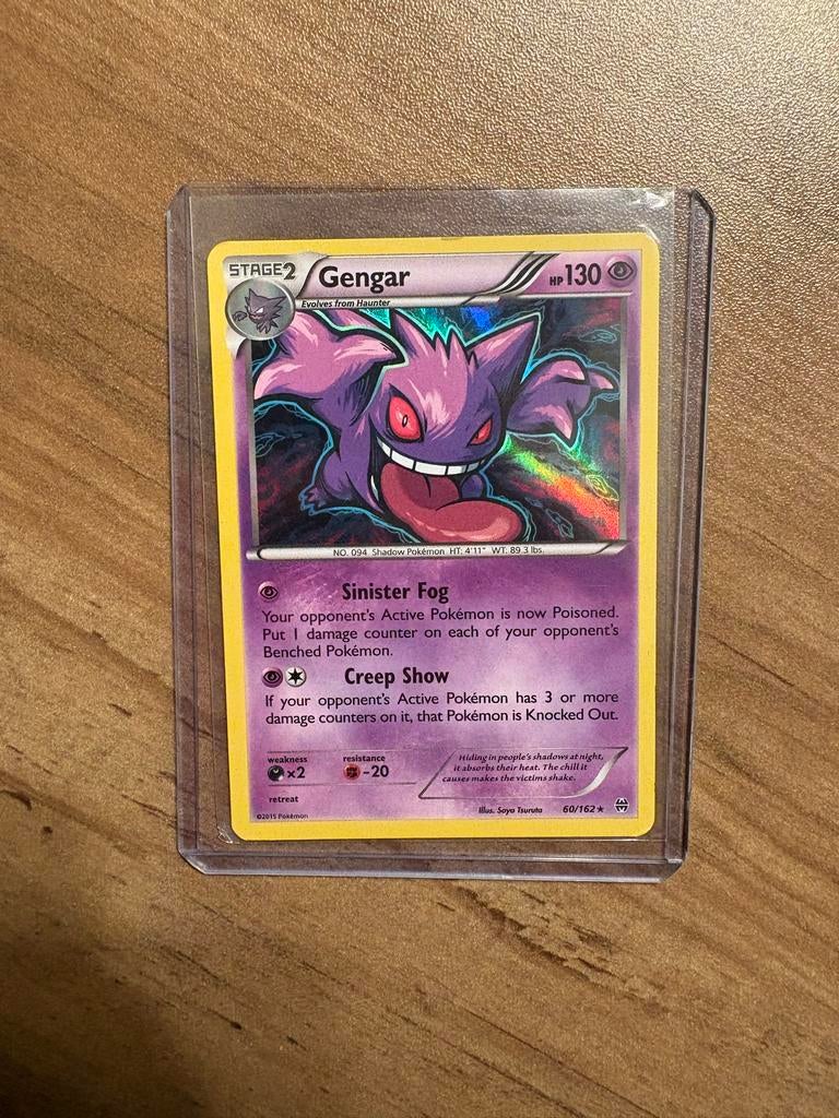 Gengar Holo Pokémon Kaart - Zeldzaam en in Topstaat!, Hobby en Vrije tijd, Verzamelkaartspellen | Pokémon, Ophalen of Verzenden