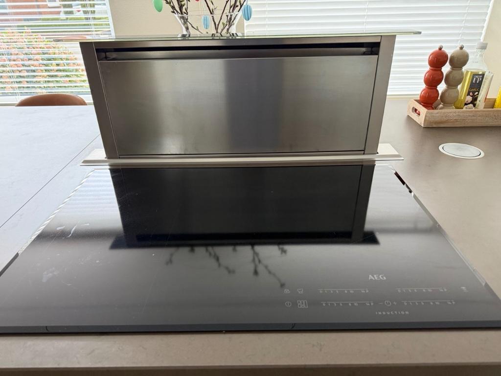 ✨ WAANZINNIGE MOOIE KEUKEN MET KOOKEILAND ✨, Ophalen, Wit, Graniet of Steen, Dubbelwandige keuken