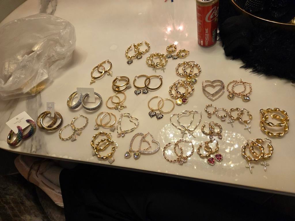 Diverse Oorbellen met Bedels - Wokkels, Sieraden, Tassen en Uiterlijk, Oorbellen, Overige materialen, Hangers, Ophalen of Verzenden
