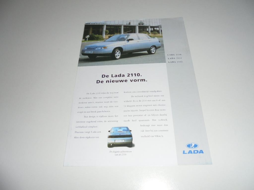 leaflet Lada 2110/2111/2112, Ophalen of Verzenden, Gelezen, Overige merken