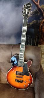 Hagstrom Super Swede Limited, Tiger Burst ZGAN, Muziek en Instrumenten, Ophalen, Zo goed als nieuw, Solid body, Overige merken