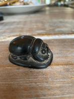 Klein zwart beeldje Scarabee / mestkever Egypte hartscarabee, Ophalen