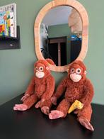 Twee knuffel orang-oetans, Ophalen of Verzenden, Gebruikt, Overige typen