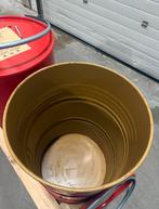 Rood ijzeren vat met deksel en klemband – 200 liter, Tuin en Terras, Ophalen, Zo goed als nieuw, Vuurton