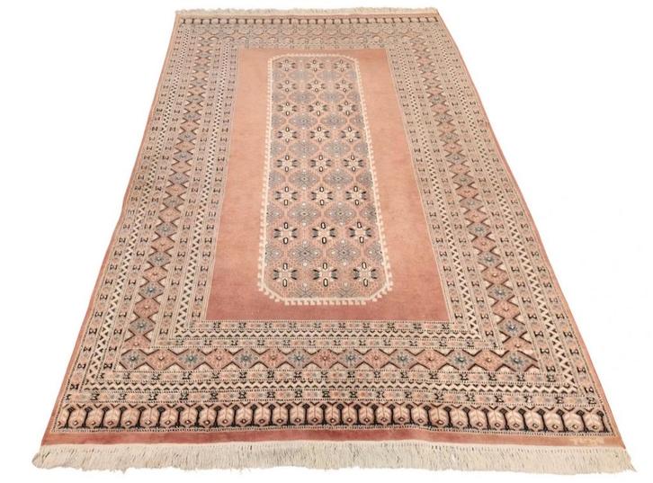 Handgeknoopt oosters wol Jaldar tapijt soft pink 153x240cm, Huis en Inrichting, Stoffering | Tapijten en Kleden, Gebruikt, 150 tot 200 cm