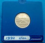25 cent 1992 - Beatrix UNC, Verzenden, Koningin Beatrix, 25 cent, Losse munt