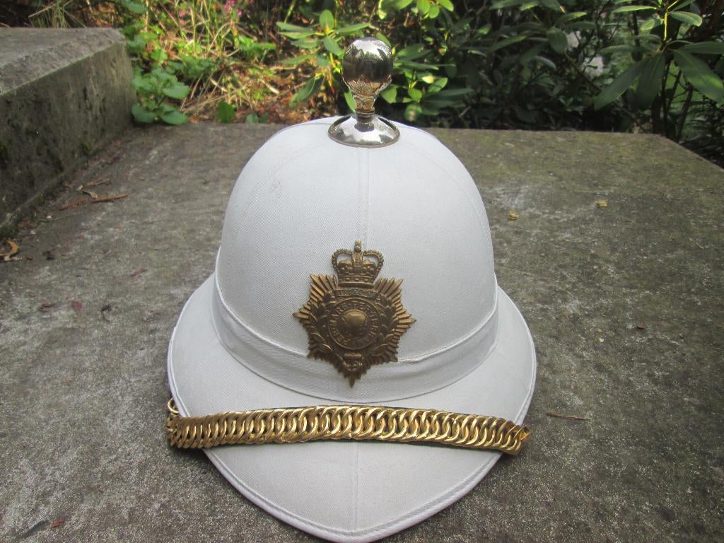 Engelse Royal Marine Wolsey tropenhelm decoratief stuk.TOP, Verzamelen, Ophalen of Verzenden, Landmacht, Nederland, Embleem of Badge
