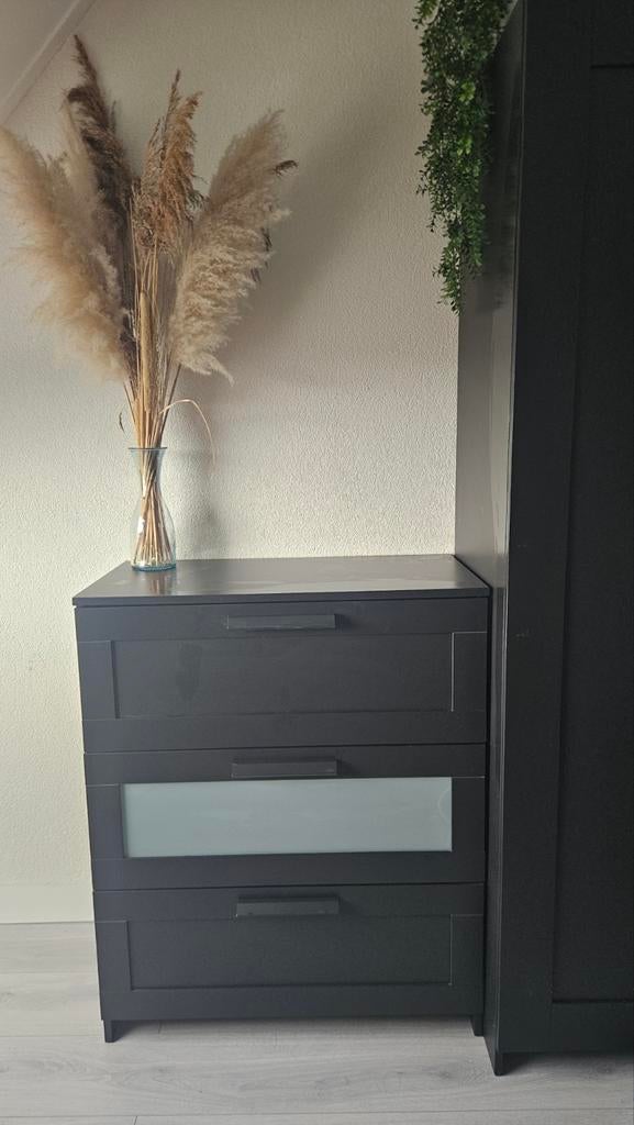 Ikea Brimnes ladekast zwart 78x46x95, Huis en Inrichting, Kasten | Ladekasten, Ophalen, Gebruikt, 50 tot 100 cm, 3 of 4 laden