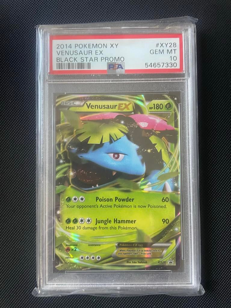 Venusaur EX Black Star Promo XY28 PSA 10 Pokémon Kaart, Ophalen of Verzenden, Zo goed als nieuw, Losse kaart