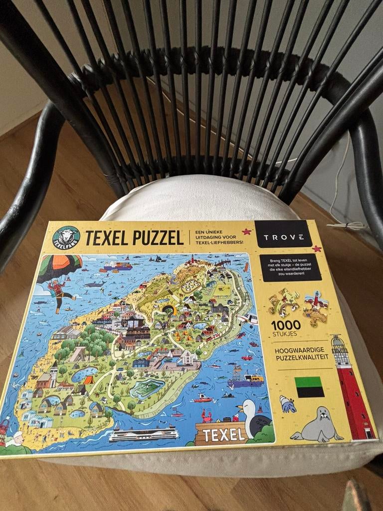 Texel puzzels 2 stuks, Ophalen of Verzenden, 500 t/m 1500 stukjes, Zo goed als nieuw, Legpuzzel