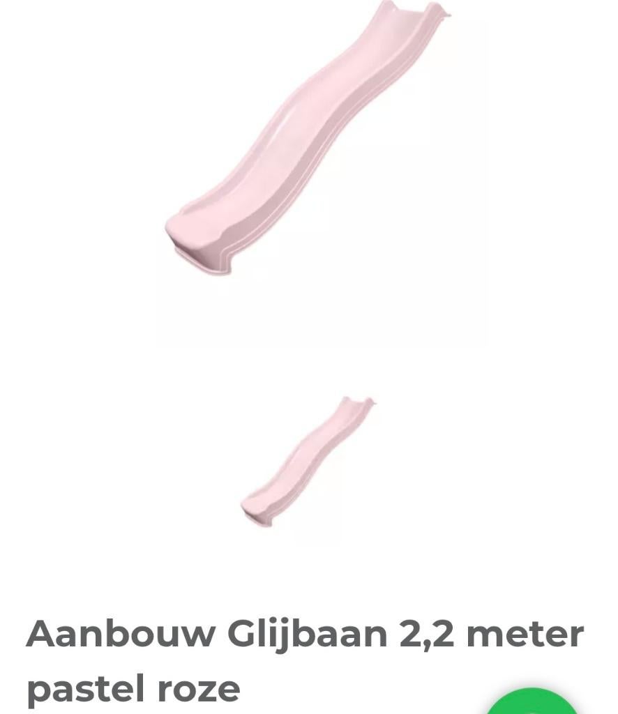 Glijbaan pastel roze nieuw!!, Ophalen, Nieuw
