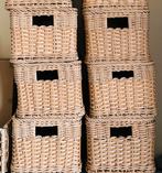 IKEA Bekna rieten manden - set van 6, Kunststof, Mand, Nieuw, Ophalen of Verzenden