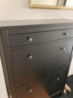 Ikea schoenenkast met smalle lade - Zwart, Huis en Inrichting, Ophalen, Gebruikt