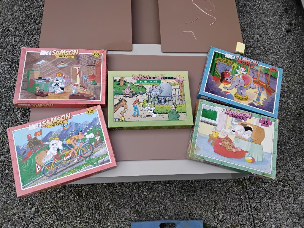 Puzzels Samson & Gert Studio 100, Ophalen, Overige figuren, Gebruikt, Gebruiksvoorwerp