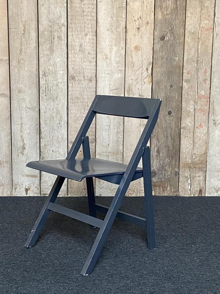 26x Kusch Co Klapstoel Hout Antraciet, Tuin en Terras, Tuinstoelen, Gebruikt, Hout, Inklapbaar, Ophalen of Verzenden