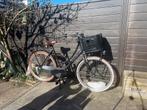 Zwarte Popal fiets 28 inch met voordrager en mand, Ophalen of Verzenden, Gebruikt, Overige merken