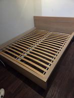 Ikea bed 160x200 MALM eiken, Ophalen, Gebruikt, Overige kleuren, Tweepersoons