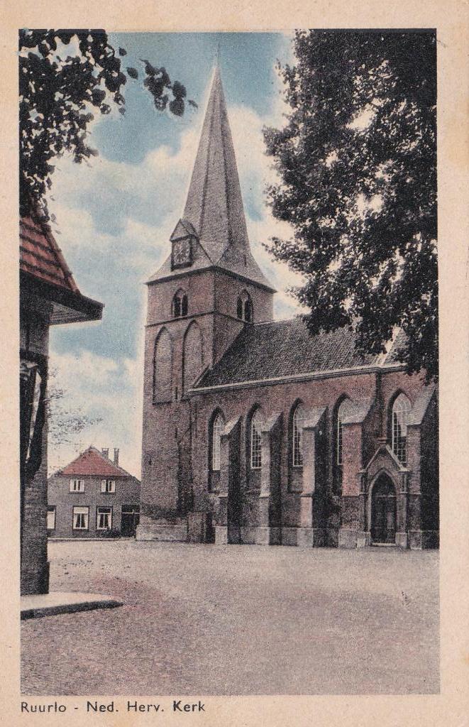 GA1596 Ned herv kerk Ruurlo Borculo Neede Vorden Zelhem 1959, Verzenden, 1940 tot 1960, Gelopen, Gelderland