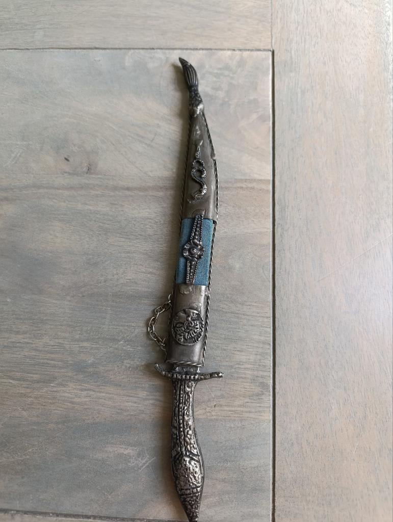 Oude antiek vintage dolk in schede, Ophalen of Verzenden