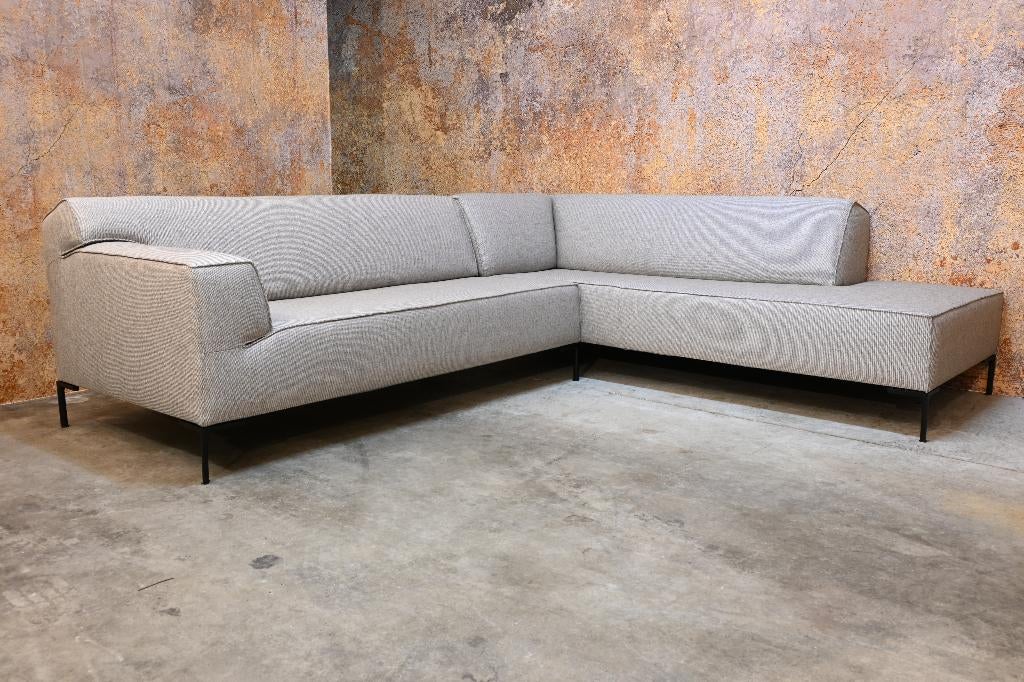 NIEUW beklede Design on Stock Bloq hoekbank met dormeuse!