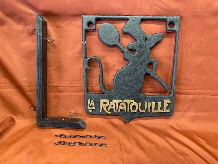 La Ratatouille uithangbord origineel disney promotie, Cd's en Dvd's, Dvd's | Tekenfilms en Animatie, Zo goed als nieuw, Amerikaans