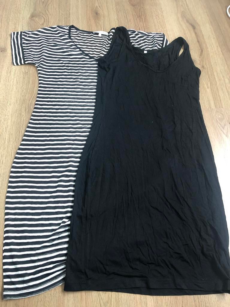 Tramontana zwart wit gestreept strepen jurkje S onderjurk, Zwart, Ophalen of Verzenden, Zo goed als nieuw, Knielengte