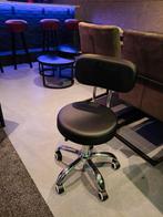 Zwart werkkrukje met wieltjes, Ophalen, Kruk, Kruk, Zo goed als nieuw