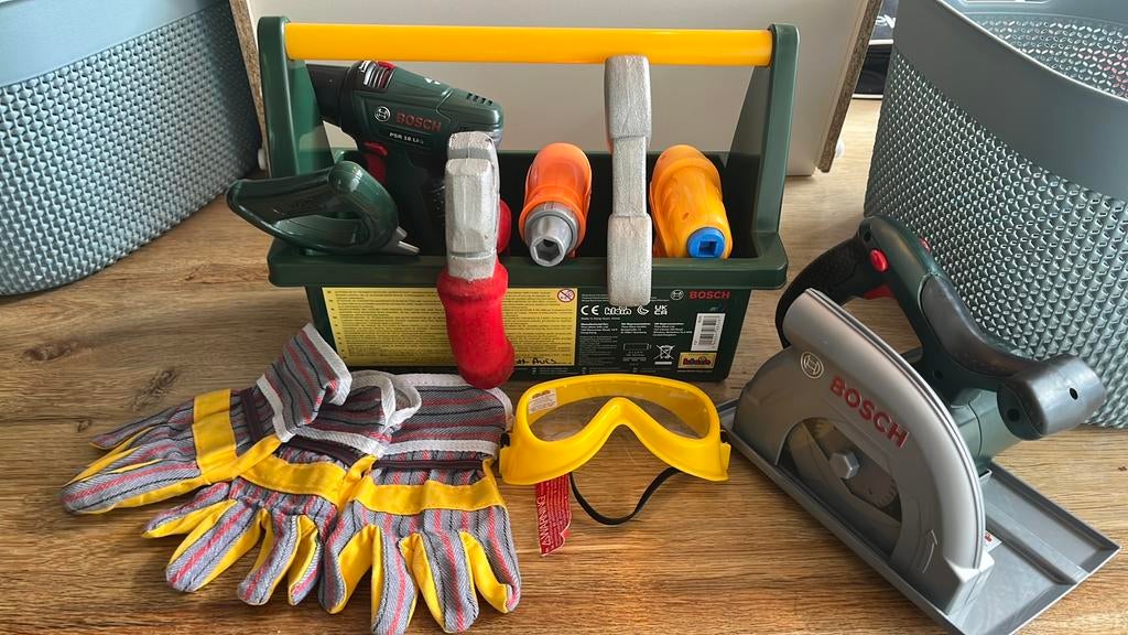 Bouw speelgoedset oa bosch, Kinderen en Baby's, Speelgoed | Educatief en Creatief, Ophalen of Verzenden, Zo goed als nieuw