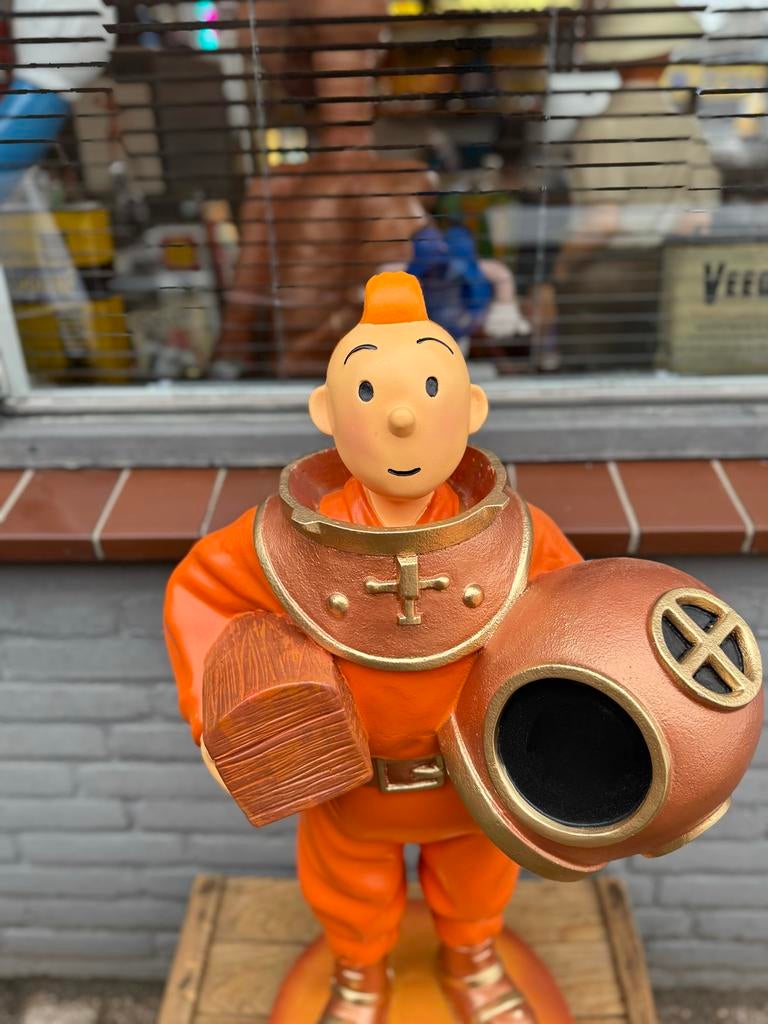 Kuifje Duiker Beeld - Groot Formaat, Verzamelen, Ophalen, Beeldje of Figuurtje, ., Zo goed als nieuw