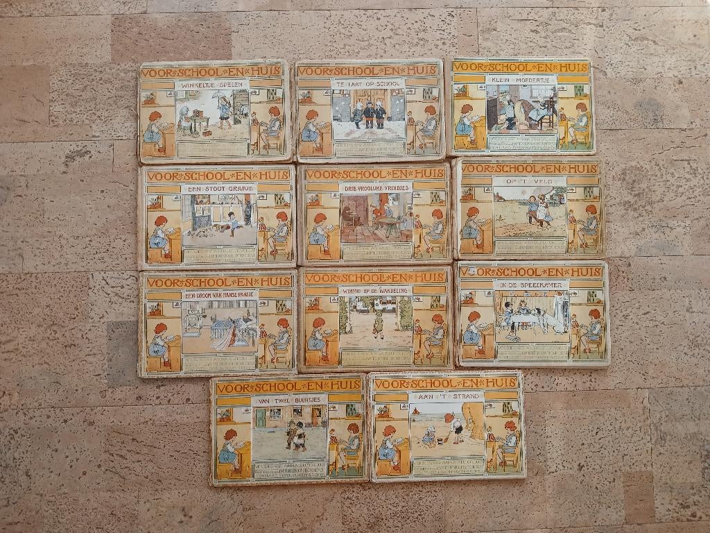 11 x antieke boekje Voor School en Huis Anna Sutorius 1915, Antiek en Kunst, Ophalen of Verzenden, Anna sutorius