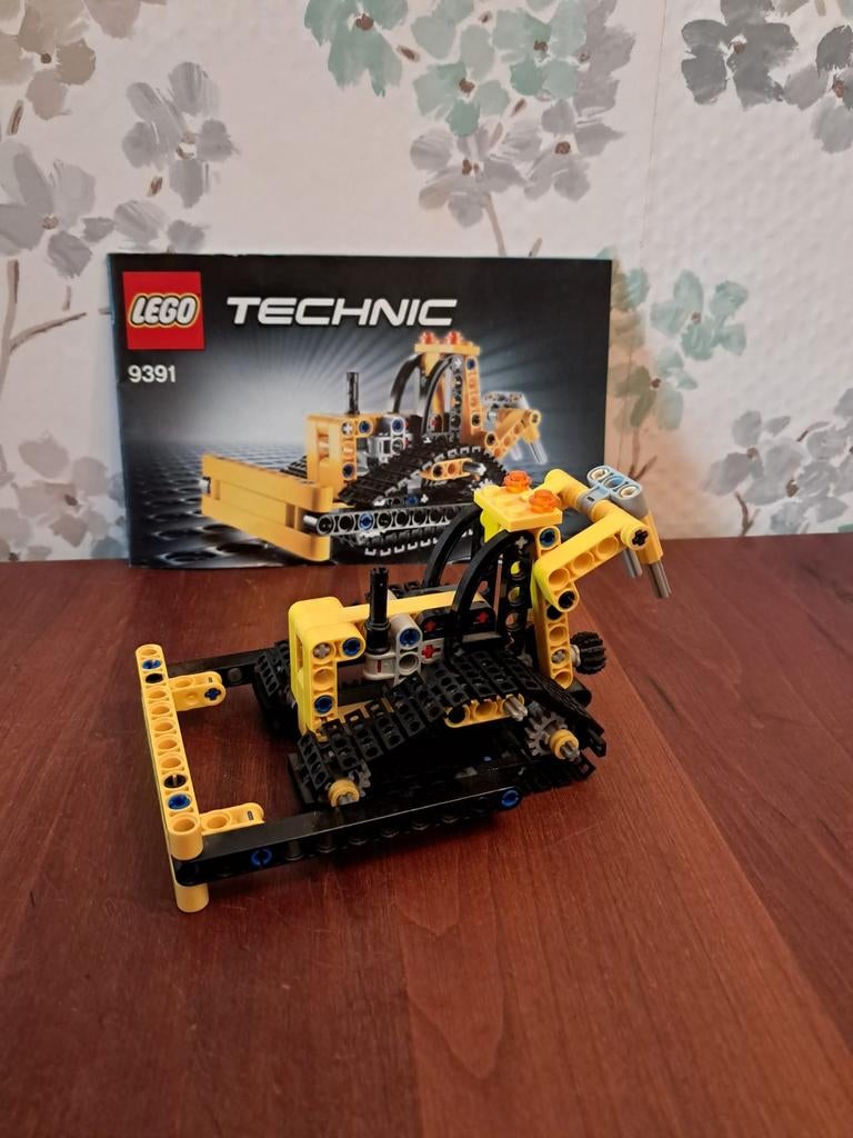 Lego Technic 9391 mobiele kraan en bulldozer, Ophalen of Verzenden
