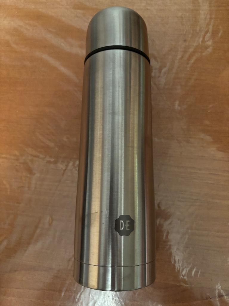 Thermosfles Douwe Egberts, Huis en Inrichting, Keuken | Servies, Overige materialen, Overige typen, Ophalen of Verzenden, Zo goed als nieuw