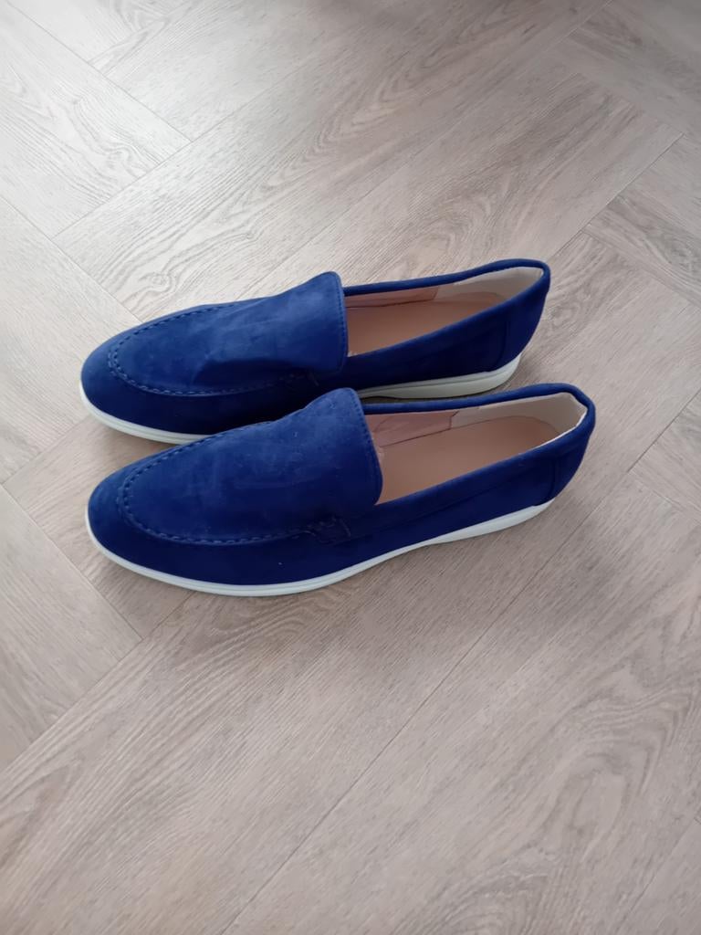 • Heren instappers blauw/paars
     Nieuw! maat 46, Kleding | Heren, Schoenen, Ophalen of Verzenden, Nieuw, Blauw, Loafers